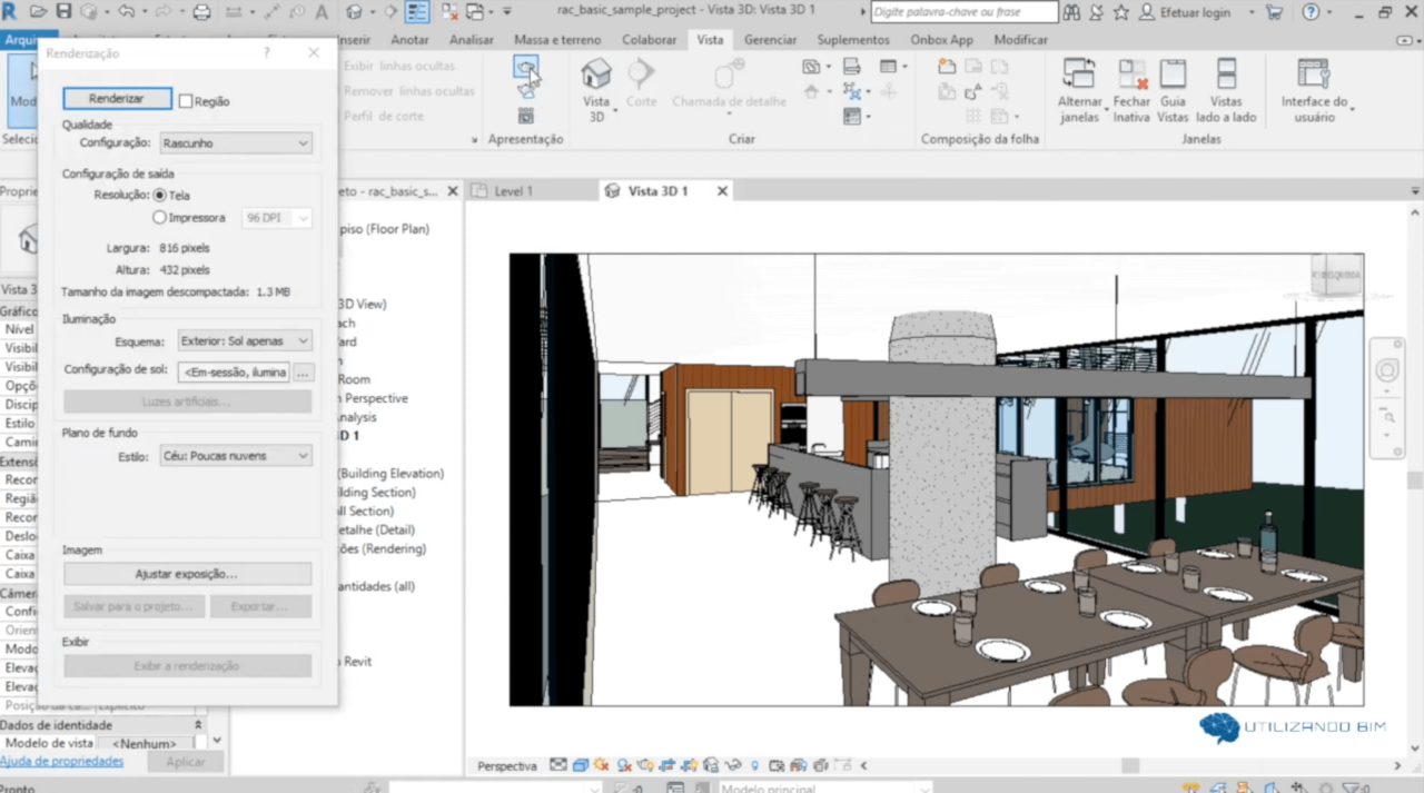 Renderizar no Revit veja como é simples Utilizando BIM